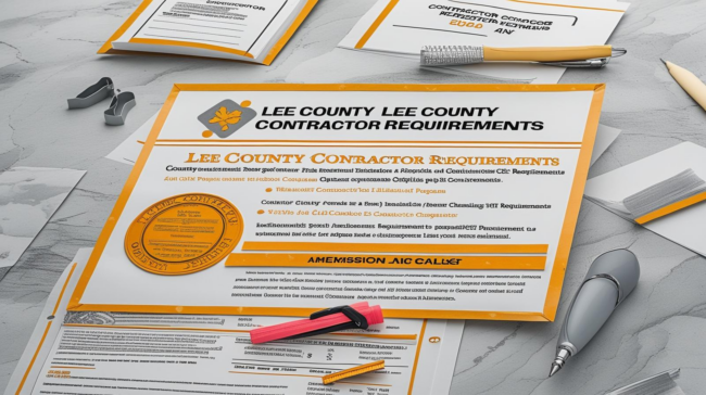 contractor registration Lee County