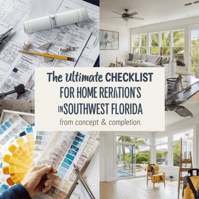 The Ultimate Checklist for Home Renovations in Southwest Florida From Concept to Completion home renovation checklist Southwest Florida