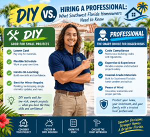 DIY vs hiring professionals