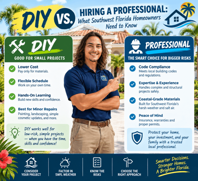 DIY vs hiring professionals